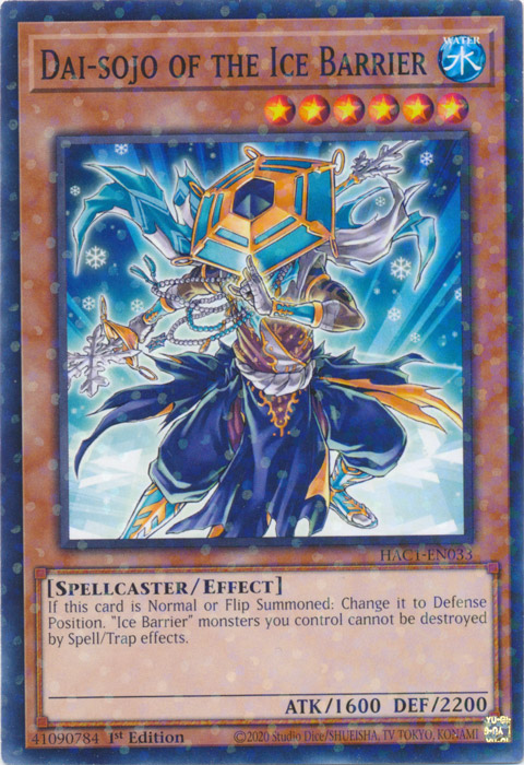 Dai-sojo of the Ice Barrier (Duel Terminal) [HAC1-EN033] Common | Good Games Morley