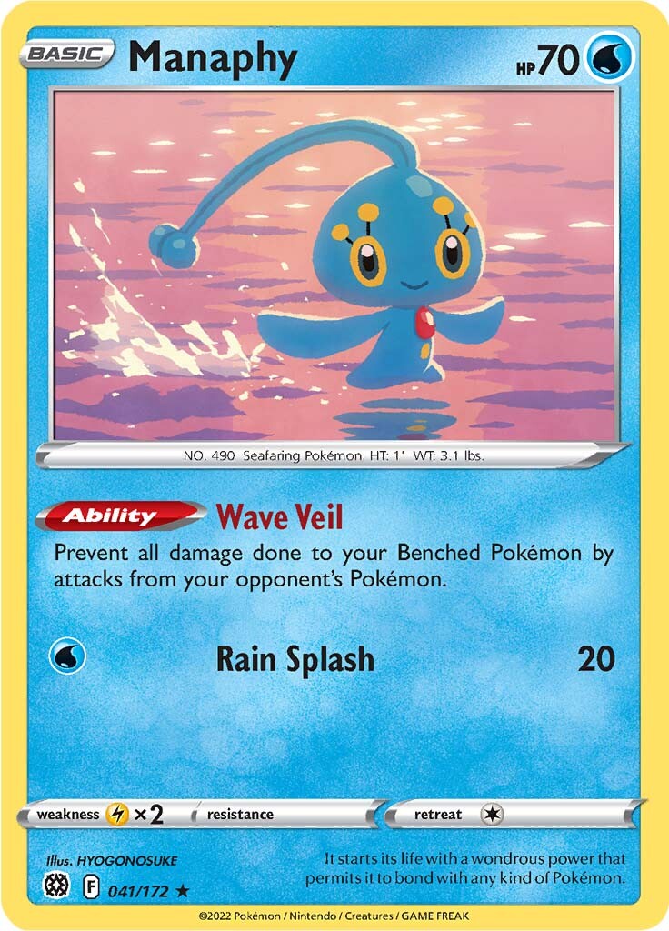 Manaphy (041/172) [Sword & Shield: Brilliant Stars] | Good Games Morley