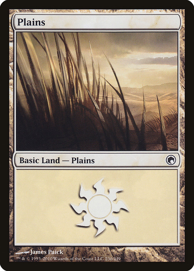 Plains (230) [Scars of Mirrodin] | Good Games Morley
