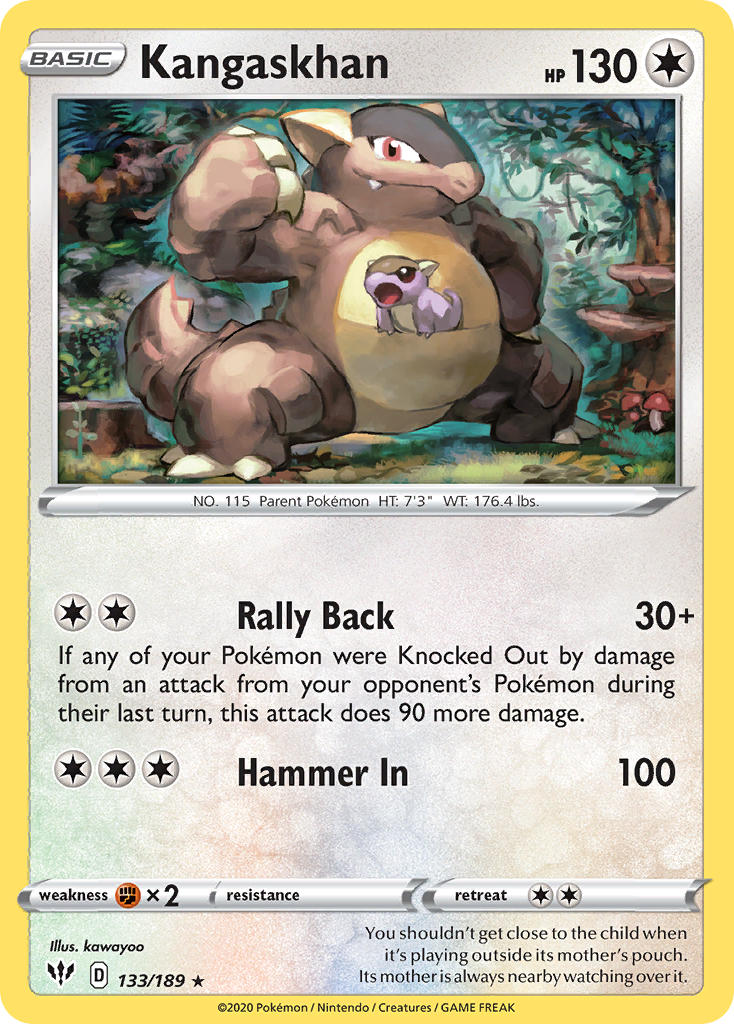 Kangaskhan (133/189) (Theme Deck Exclusive) [Sword & Shield: Darkness Ablaze] | Good Games Morley