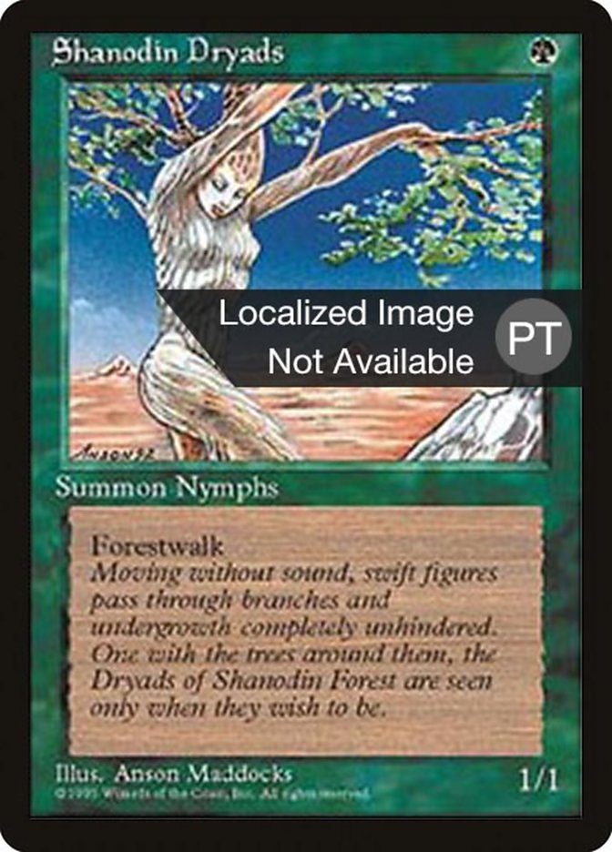 Shanodin Dryads [Fourth Edition (Foreign Black Border)] | Good Games Morley