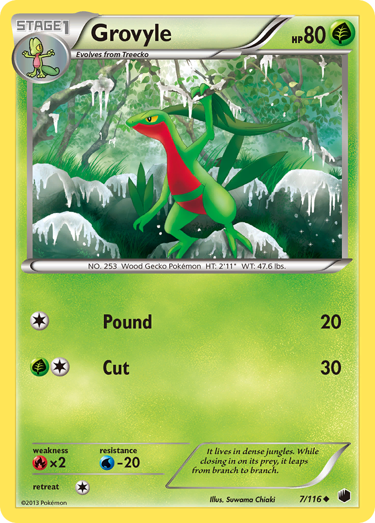 Grovyle (7/116) [Black & White: Plasma Freeze] | Good Games Morley