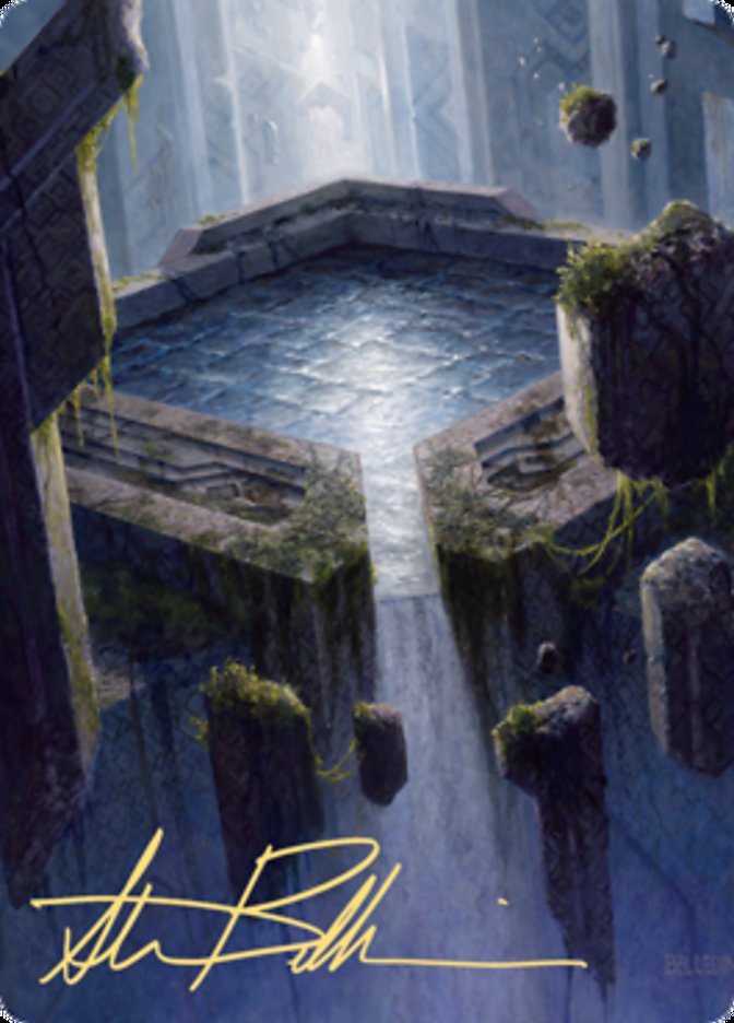 Morphic Pool Art Card (Gold-Stamped Signature) [Zendikar Rising Art Series] | Good Games Morley