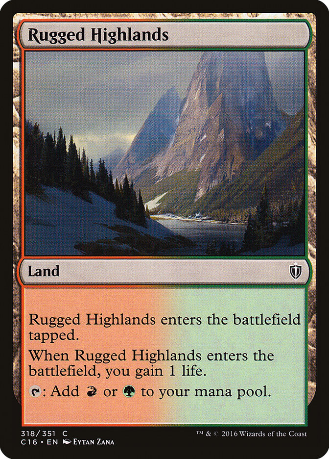 Rugged Highlands [Commander 2016] | Good Games Morley