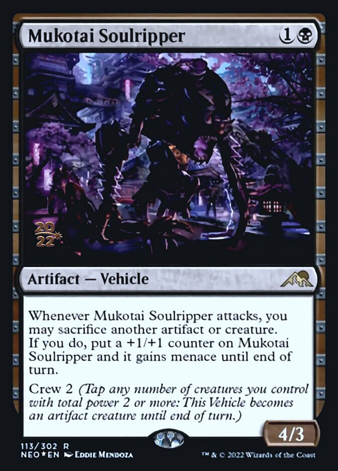Mukotai Soulripper [Kamigawa: Neon Dynasty Prerelease Promos] | Good Games Morley