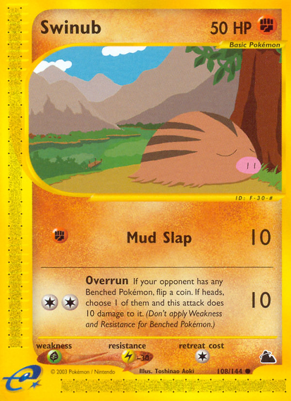 Swinub (108/144) [Skyridge] | Good Games Morley