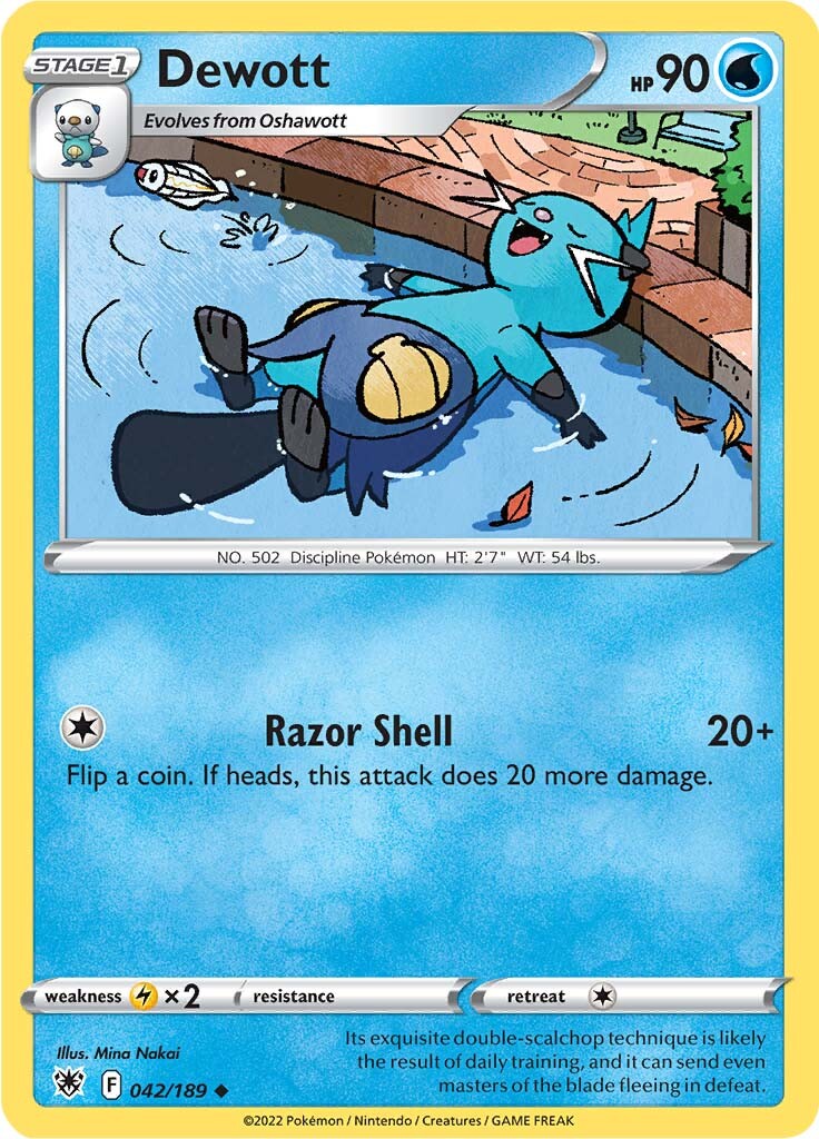 Dewott (042/189) [Sword & Shield: Astral Radiance] | Good Games Morley