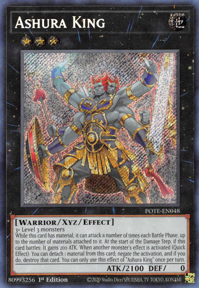 Ashura King [POTE-EN048] Secret Rare | Good Games Morley