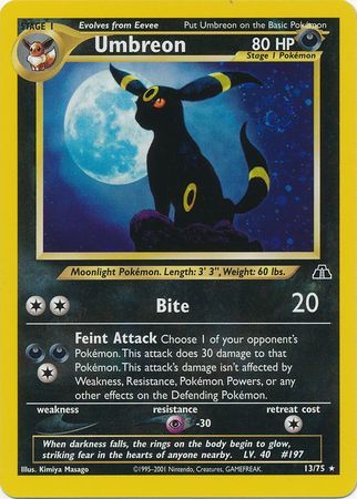 Umbreon (13/75) [Neo Discovery Unlimited] | Good Games Morley