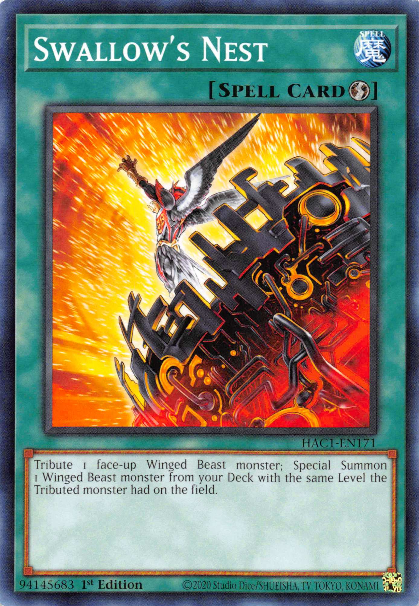 Swallow's Nest (Duel Terminal) [HAC1-EN171] Parallel Rare | Good Games Morley