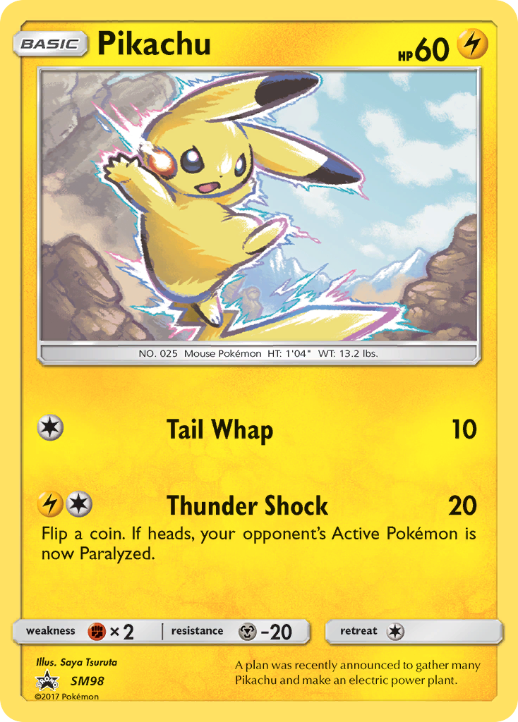 Pikachu (SM98) [Sun & Moon: Black Star Promos] | Good Games Morley