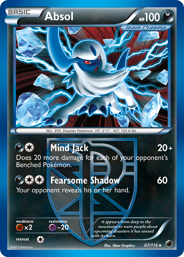 Absol (67/116) [Black & White: Plasma Freeze] | Good Games Morley