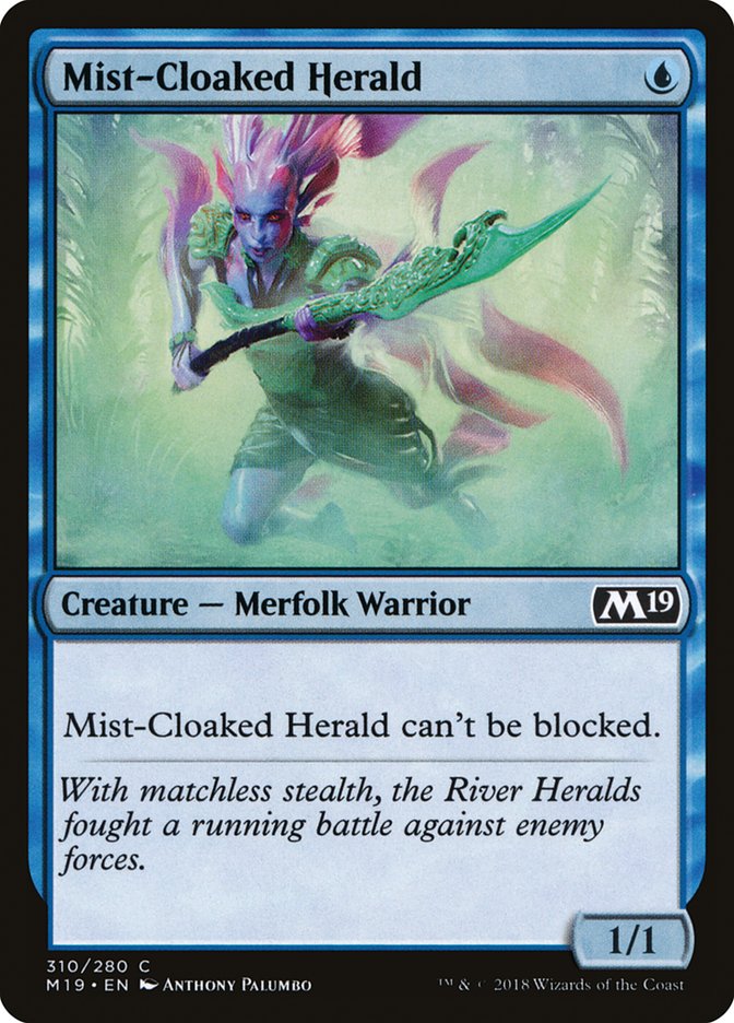 Mist-Cloaked Herald [Core Set 2019] | Good Games Morley