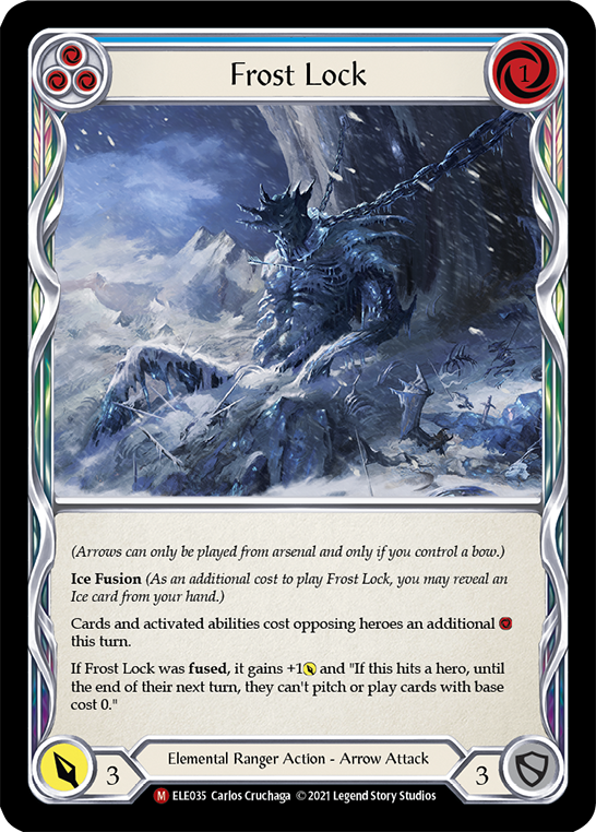Frost Lock [ELE035] (Tales of Aria)  1st Edition Rainbow Foil | Good Games Morley