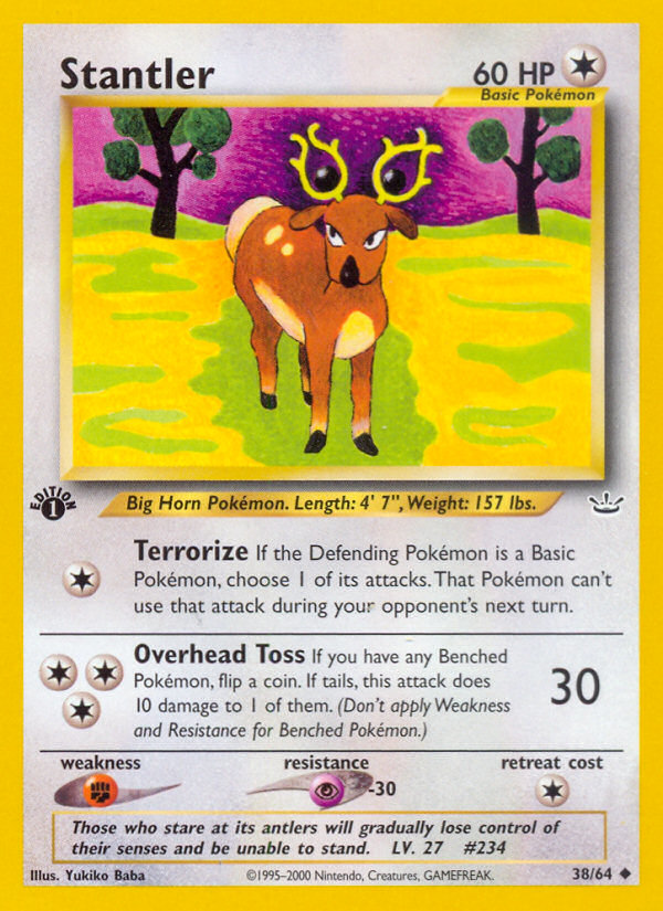 Stantler (38/64) [Neo Revelation 1st Edition] | Good Games Morley