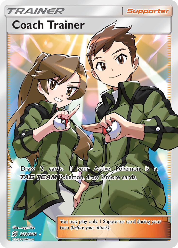 Coach Trainer (233/236) [Sun & Moon: Unified Minds] | Good Games Morley