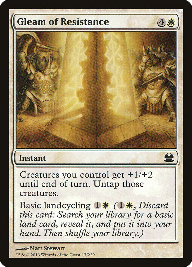 Gleam of Resistance [Modern Masters] | Good Games Morley