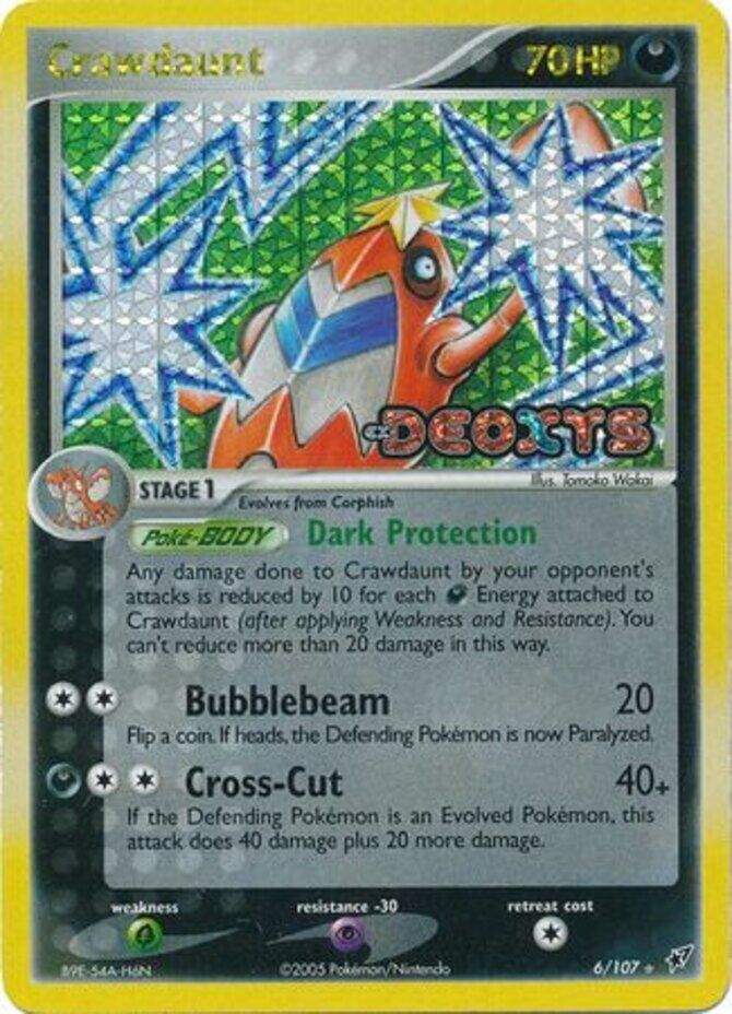 Crawdaunt (6/107) (Stamped) [EX: Deoxys] | Good Games Morley