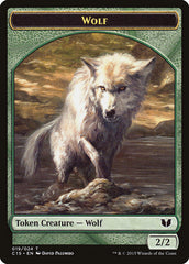 Wolf // Zombie Double-Sided Token [Commander 2015 Tokens] | Good Games Morley