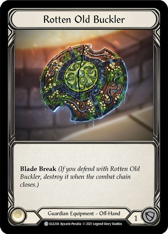 Rotten Old Buckler [ELE204] (Tales of Aria)  1st Edition Cold Foil | Good Games Morley