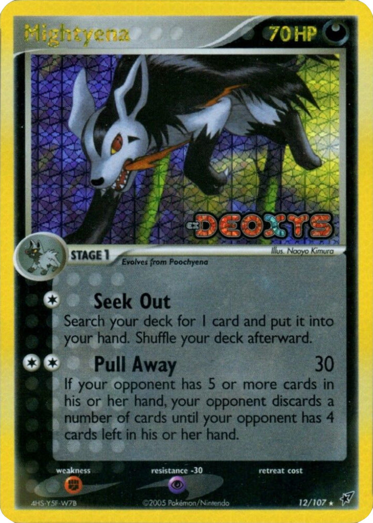 Mightyena (12/107) (Stamped) [EX: Deoxys] | Good Games Morley