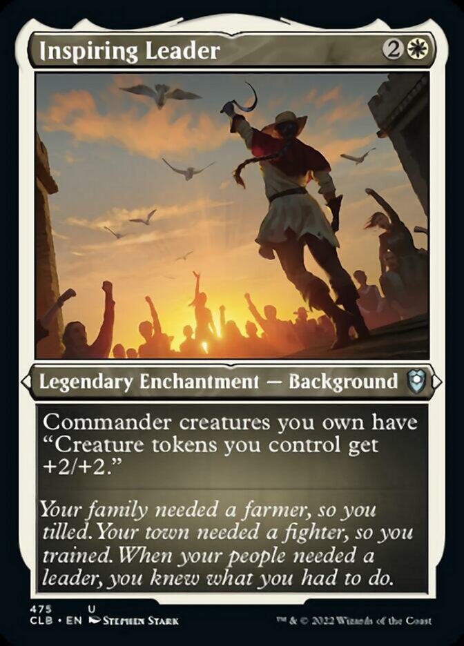 Inspiring Leader (Foil Etched) [Commander Legends: Battle for Baldur's Gate] | Good Games Morley