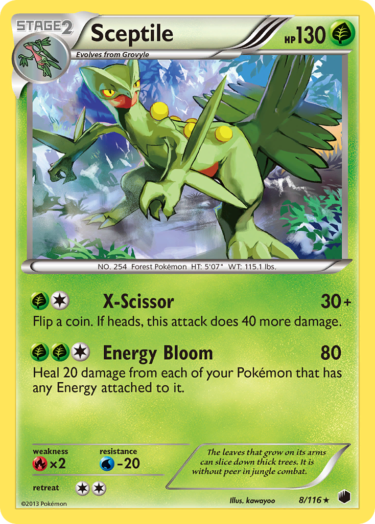 Sceptile (8/116) [Black & White: Plasma Freeze] | Good Games Morley