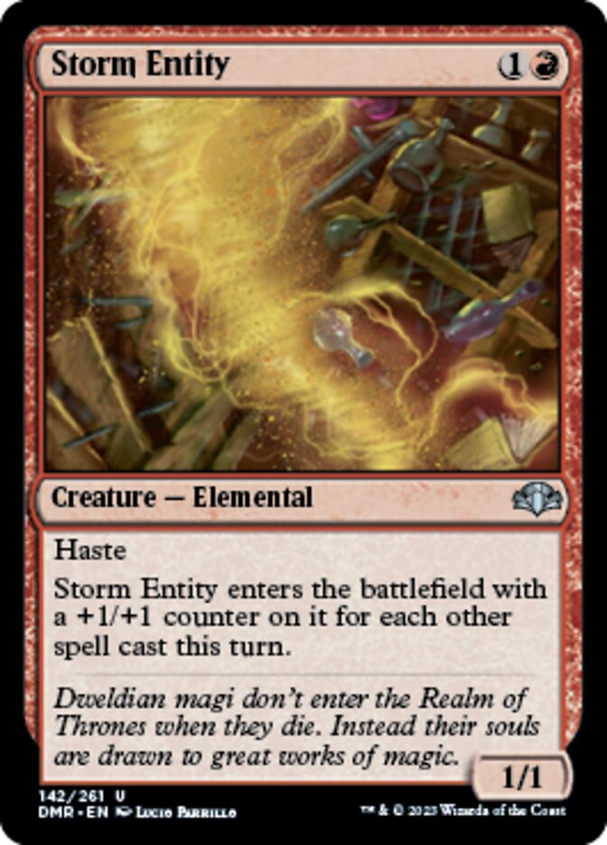 Storm Entity [Dominaria Remastered] | Good Games Morley