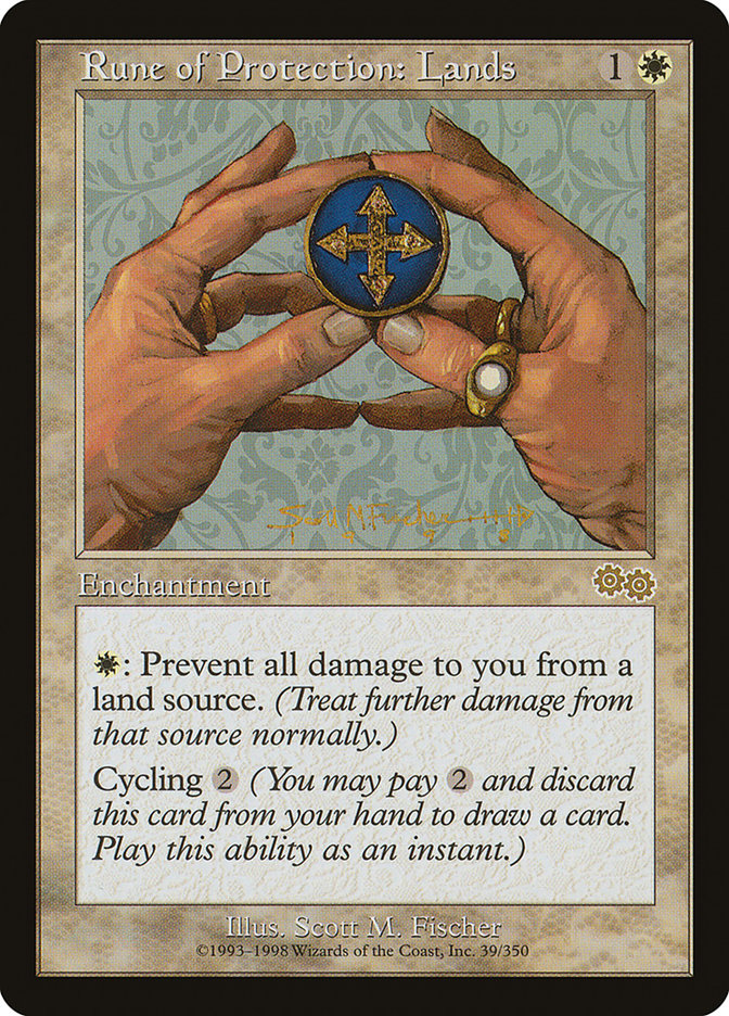 Rune of Protection: Lands [Urza's Saga] | Good Games Morley