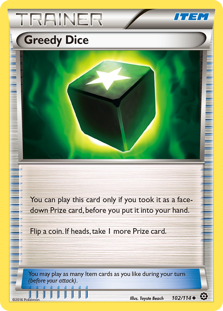 Greedy Dice (102/114) [XY: Steam Siege] | Good Games Morley