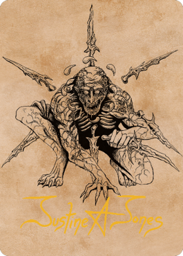 Bhaal, Lord of Murder Art Card (Gold-Stamped Signature) [Commander Legends: Battle for Baldur's Gate Art Series] | Good Games Morley