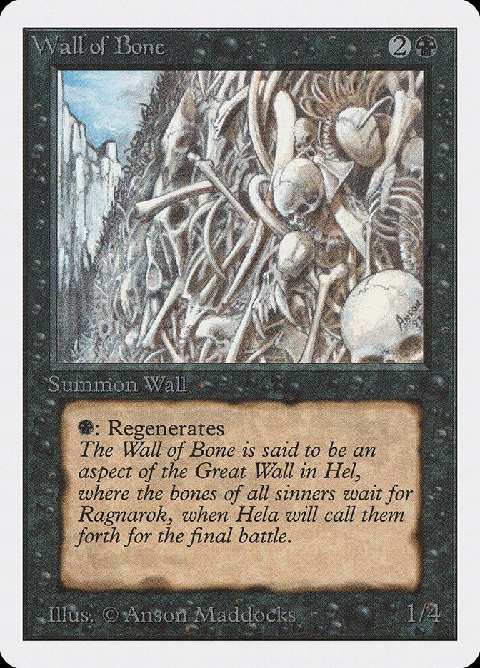Wall of Bone [Unlimited Edition] | Good Games Morley