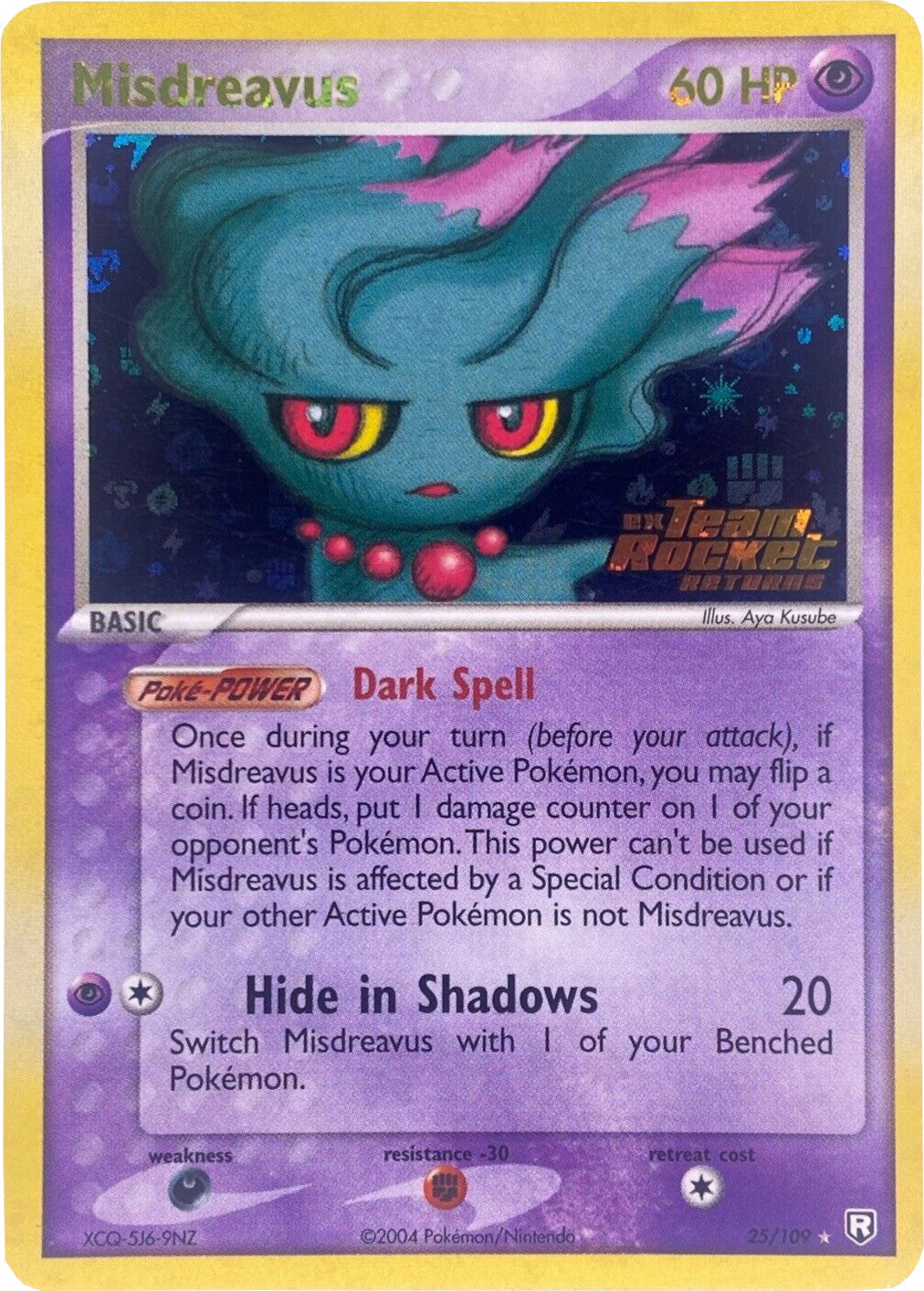Misdreavus (25/109) (Stamped) [EX: Team Rocket Returns] | Good Games Morley