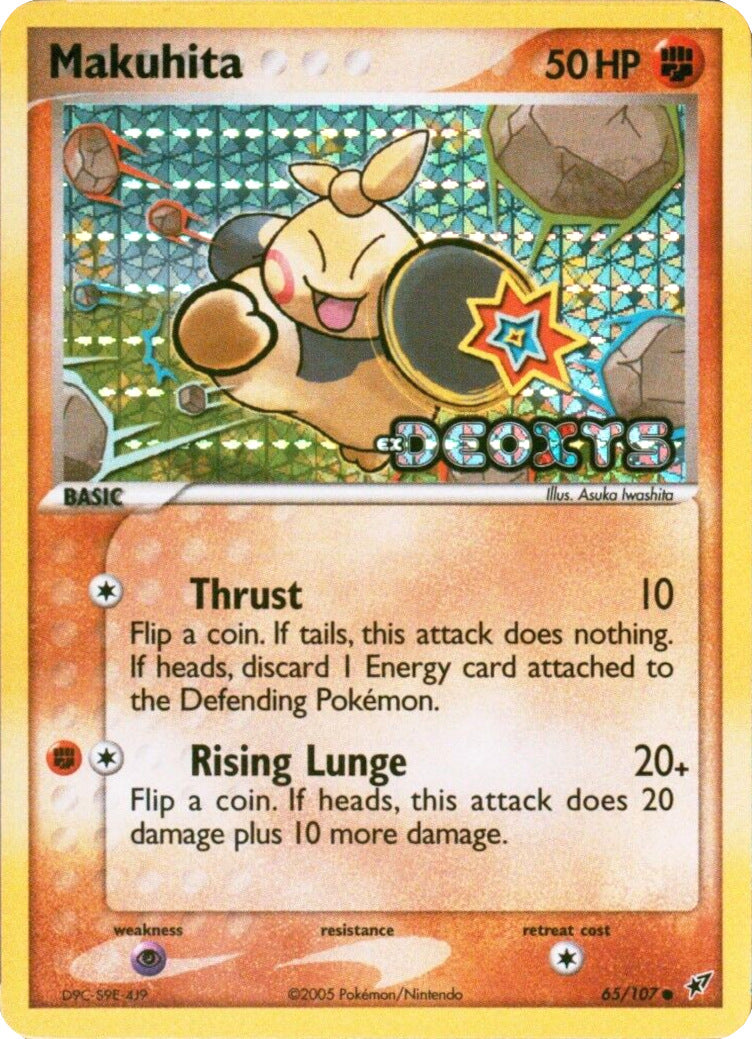Makuhita (65/107) (Stamped) [EX: Deoxys] | Good Games Morley
