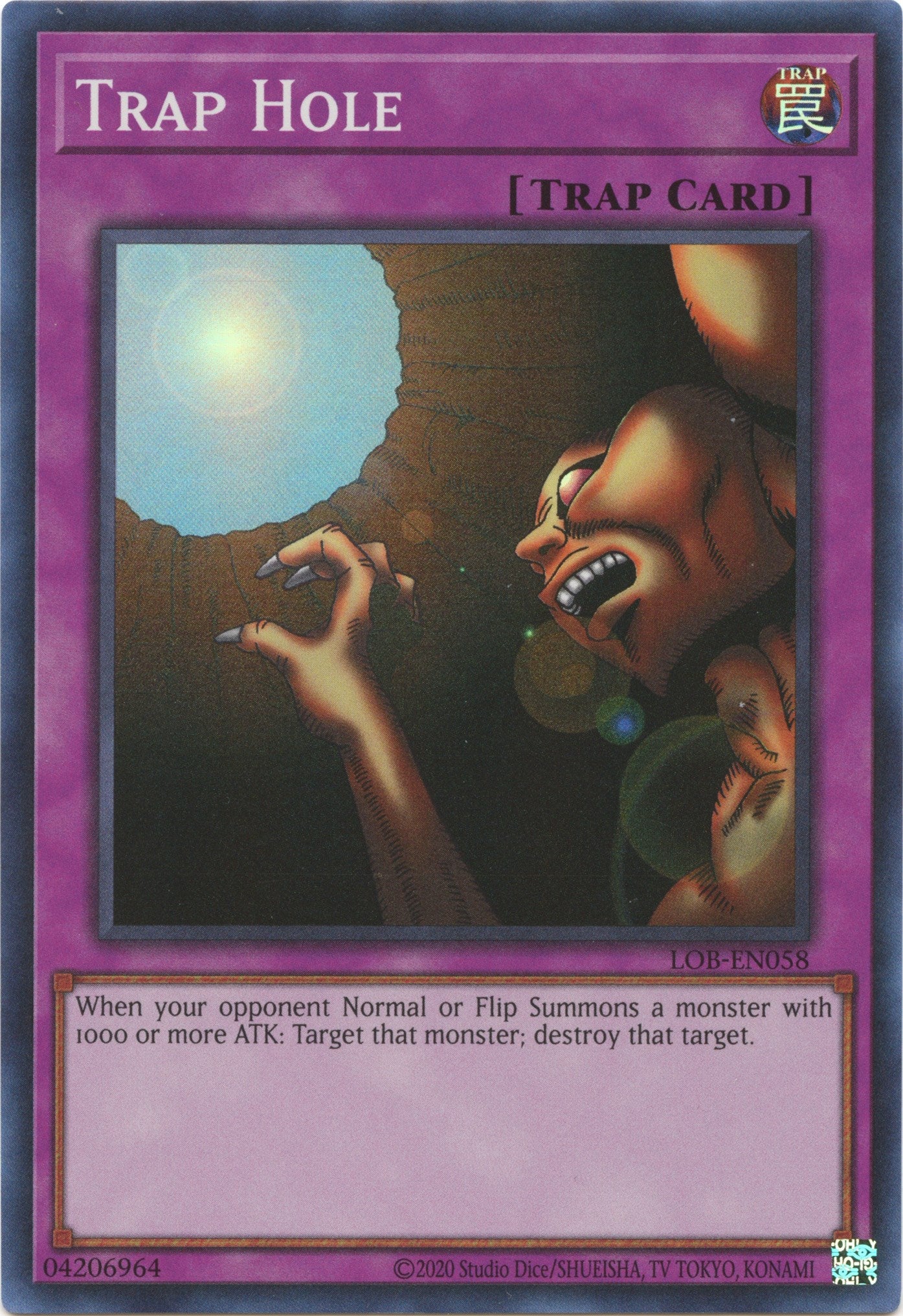 Trap Hole (25th Anniversary) [LOB-EN058] Super Rare | Good Games Morley