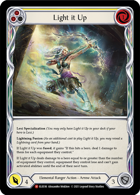 Light it Up [ELE036] (Tales of Aria)  1st Edition Rainbow Foil | Good Games Morley