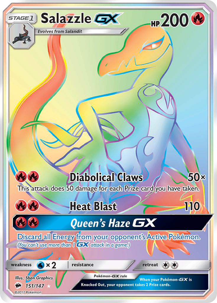 Salazzle GX (151/147) [Sun & Moon: Burning Shadows] | Good Games Morley