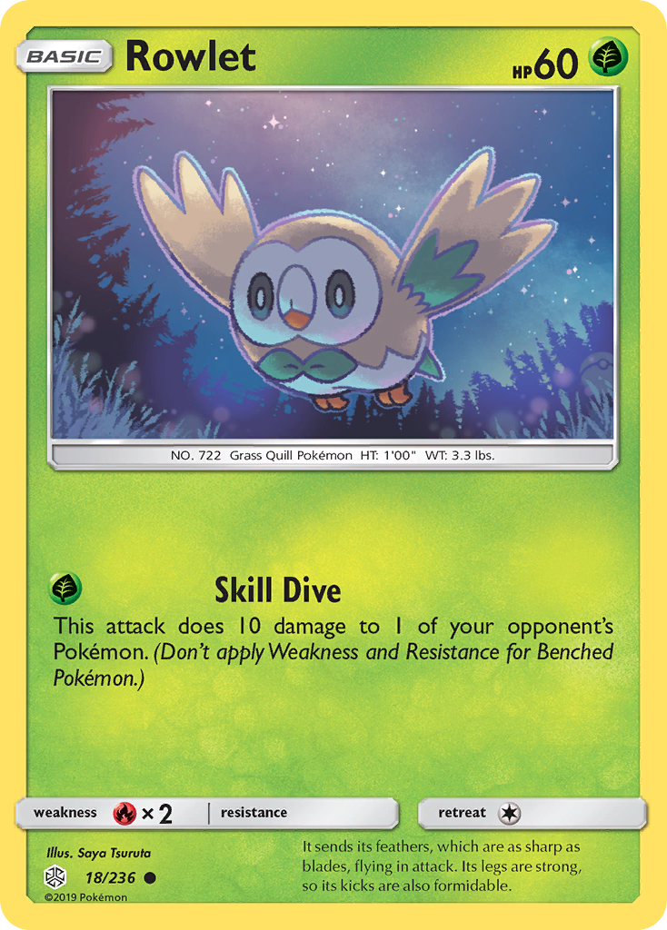 Rowlet (18/236) [Sun & Moon: Cosmic Eclipse] | Good Games Morley
