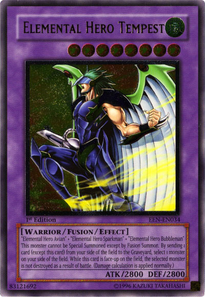 Elemental Hero Tempest [EEN-EN034] Ultimate Rare | Good Games Morley