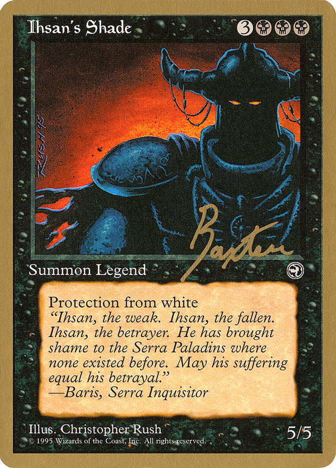 Ihsan's Shade (George Baxter) [Pro Tour Collector Set] | Good Games Morley
