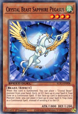 Crystal Beast Sapphire Pegasus [SGX1-ENF08] Common | Good Games Morley