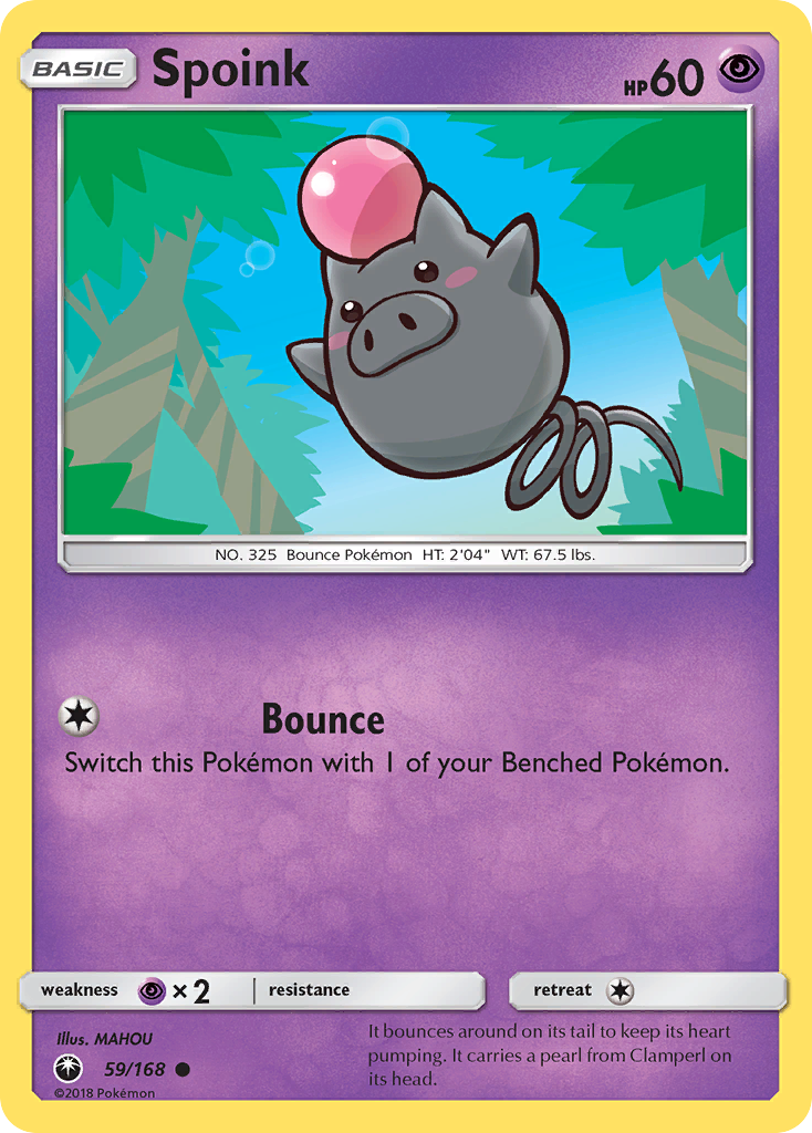 Spoink (59/168) [Sun & Moon: Celestial Storm] | Good Games Morley