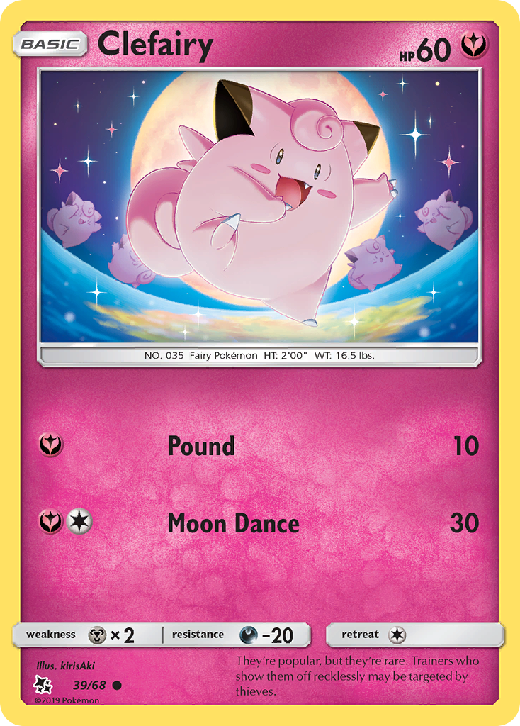 Clefairy (39/68) [Sun & Moon: Hidden Fates] | Good Games Morley