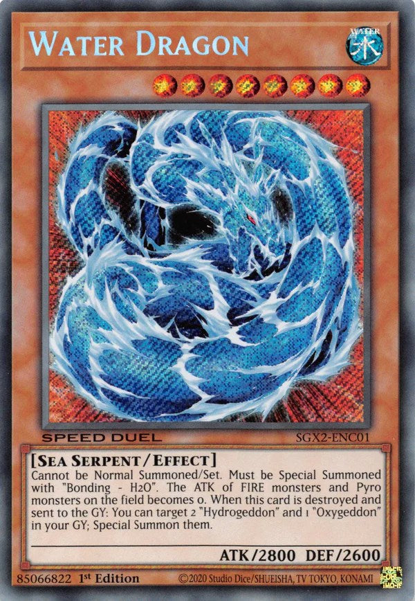 Water Dragon [SGX2-ENC01] Secret Rare | Good Games Morley