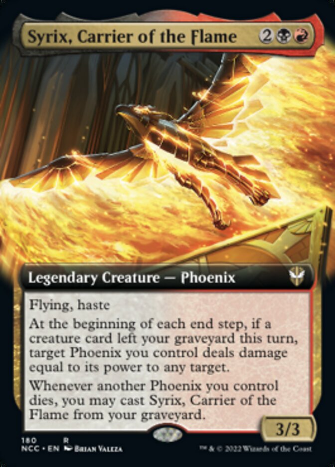 Syrix, Carrier of the Flame (Extended Art) [Streets of New Capenna Commander] | Good Games Morley