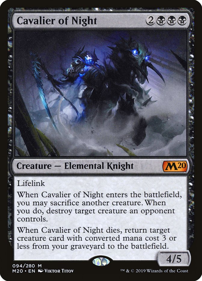 Cavalier of Night [Core Set 2020] | Good Games Morley