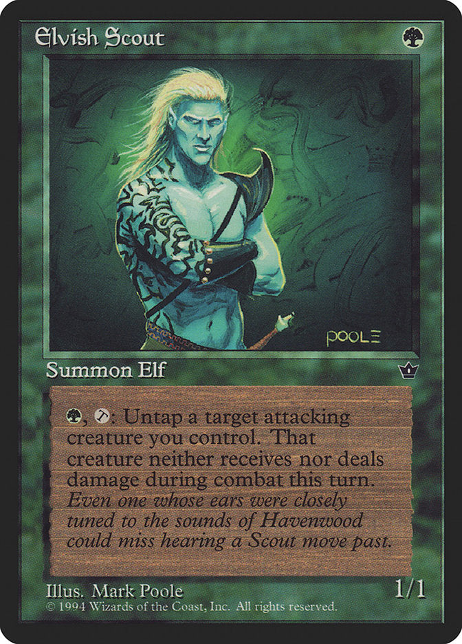 Elvish Scout (Mark Poole) [Fallen Empires] | Good Games Morley