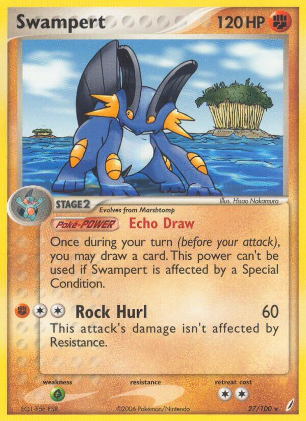 Swampert (27/100) (Theme Deck Exclusive) [EX: Crystal Guardians] | Good Games Morley