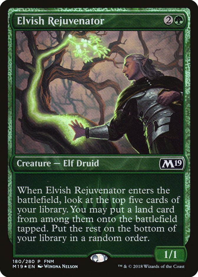 Elvish Rejuvenator (FNM) [Core Set 2019 Promos] | Good Games Morley