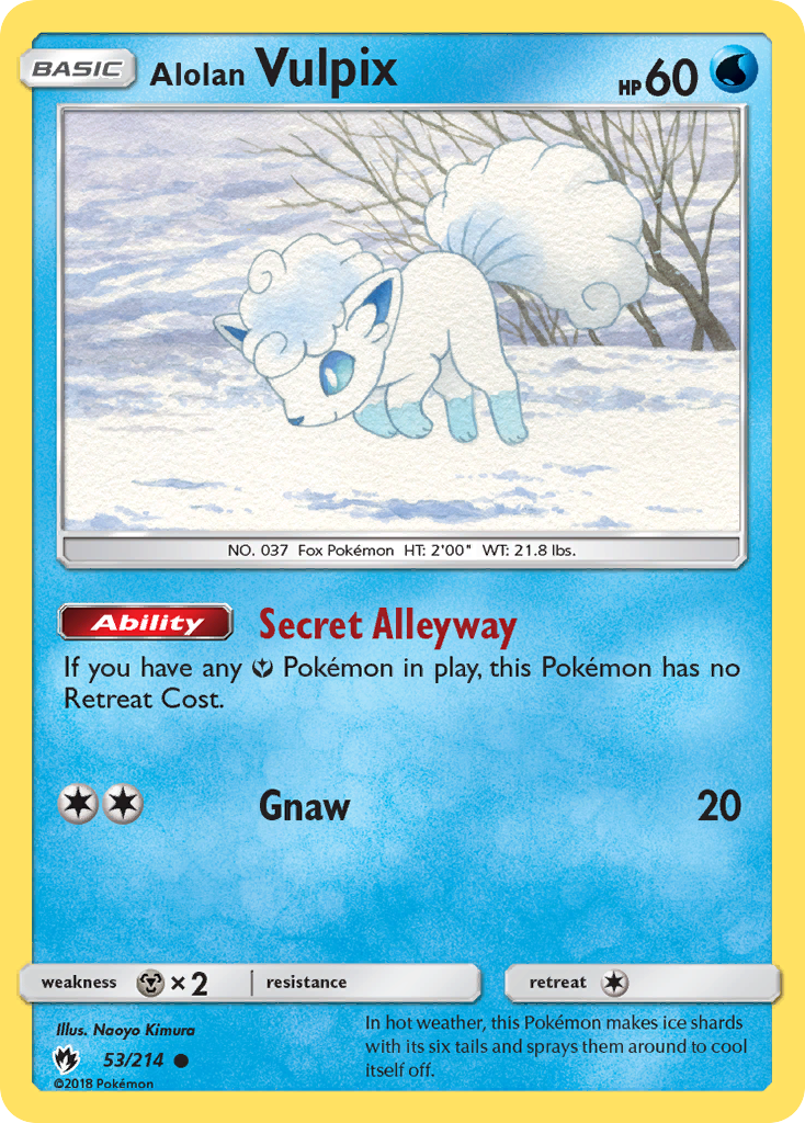 Alolan Vulpix (53/214) [Sun & Moon: Lost Thunder] | Good Games Morley